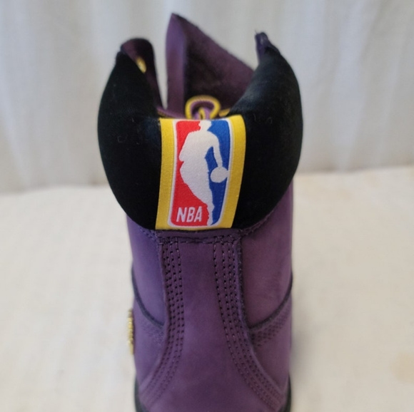 COPY - LA Lakers edition NBA Timberland Mitchell & Ness - size 10 boots - Picture 5 of 7